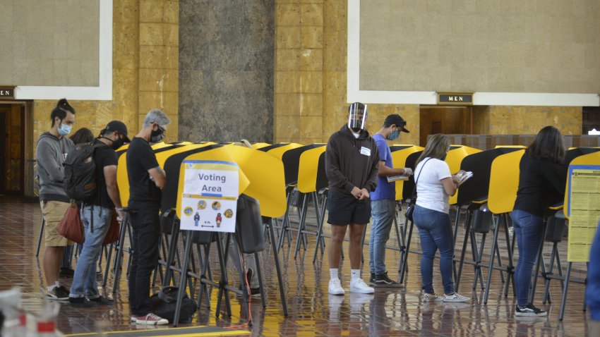 Los Angeles Citizen Cast Ballots For 2020 U.S. Presidential Election