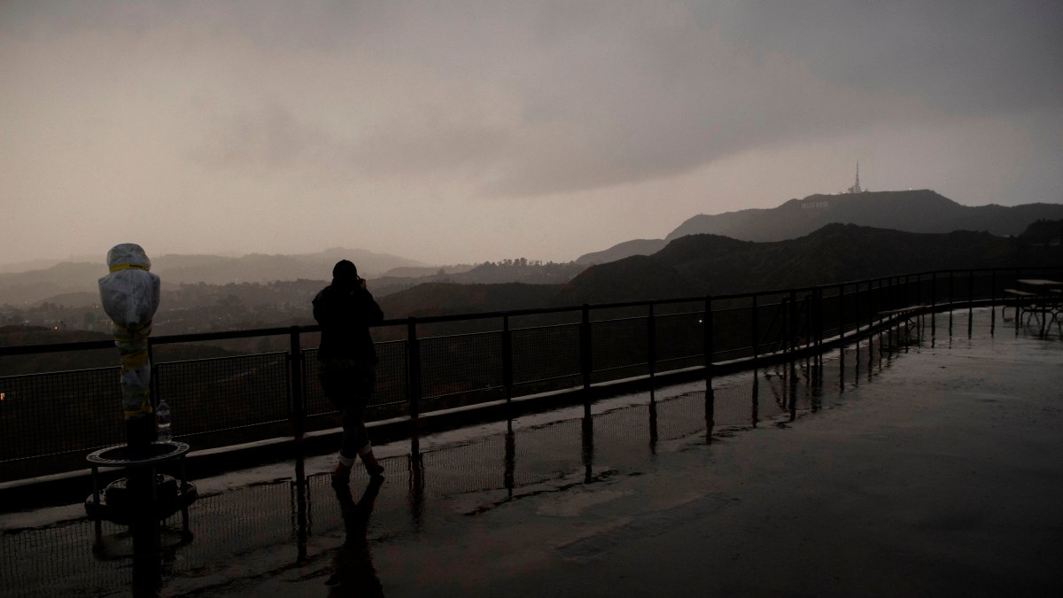 How much rain has fallen in Los Angeles?  These are the totals for 2 stormy days