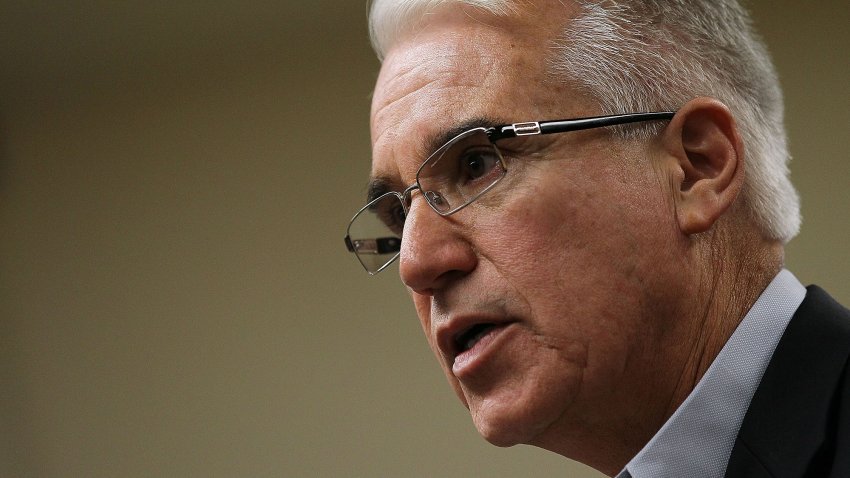 George Gascon speaks during a news conference.