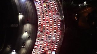 A crash closed part of the 170 Freeway.