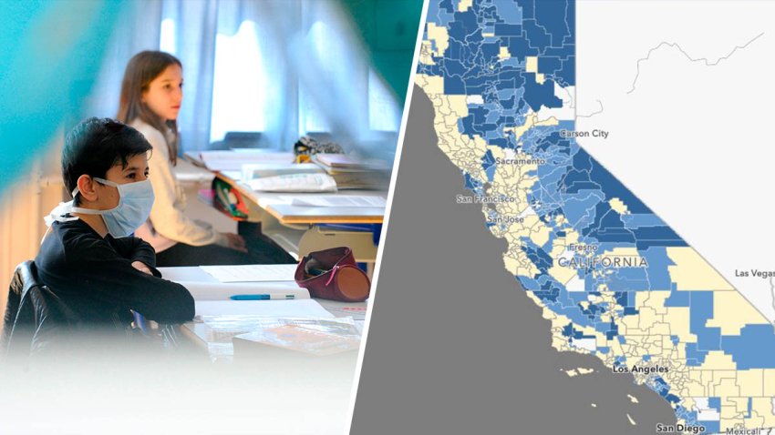 California lanza mapa interactivo del estatus de reapertura de las escuelas