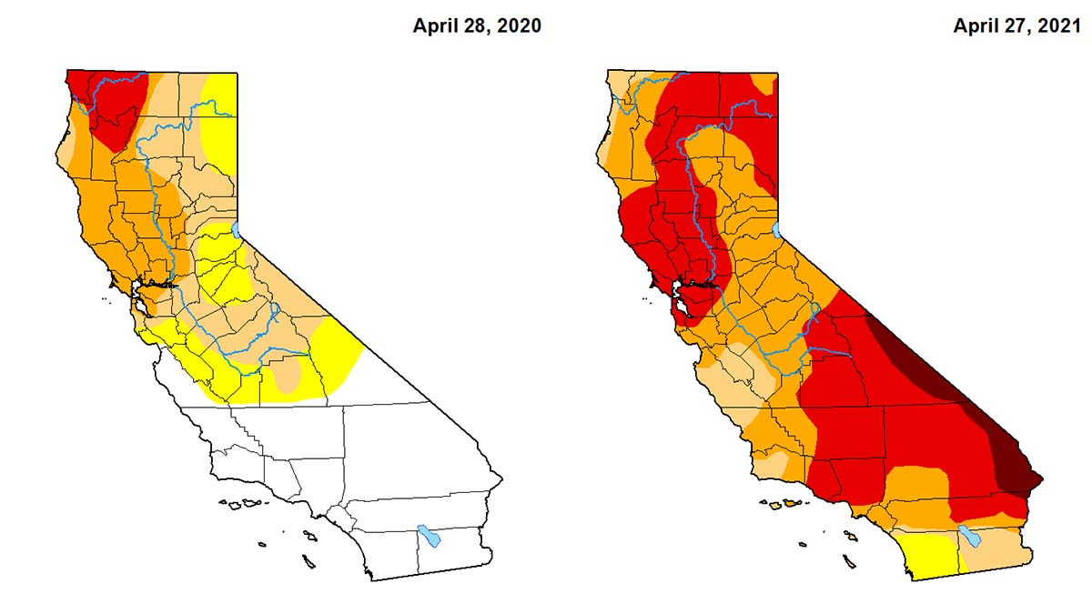 Mapa De Sequia En California 2025