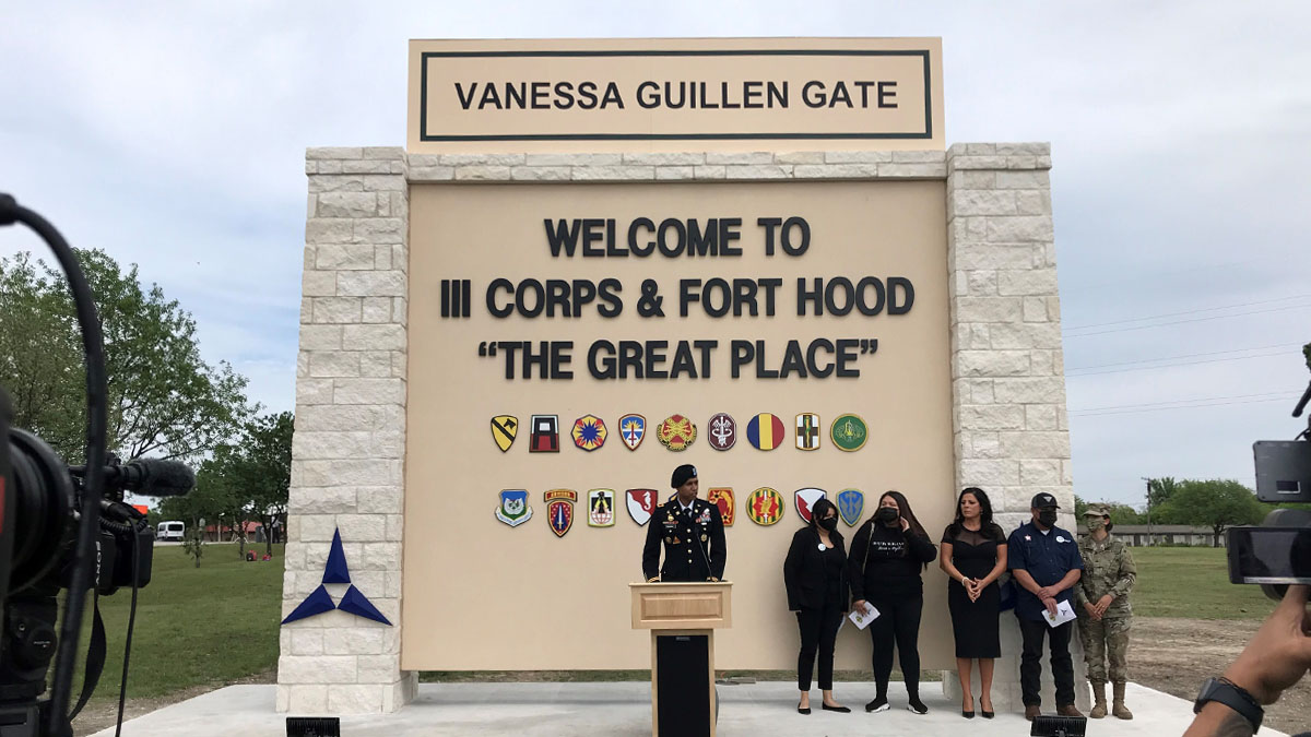 Entrada a Fort Hood llevará el nombre de la soldado Vanessa Guillén
