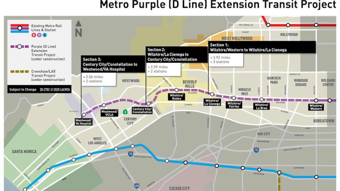 Metro comienza la última fase de la extensión de la Línea Morada ...
