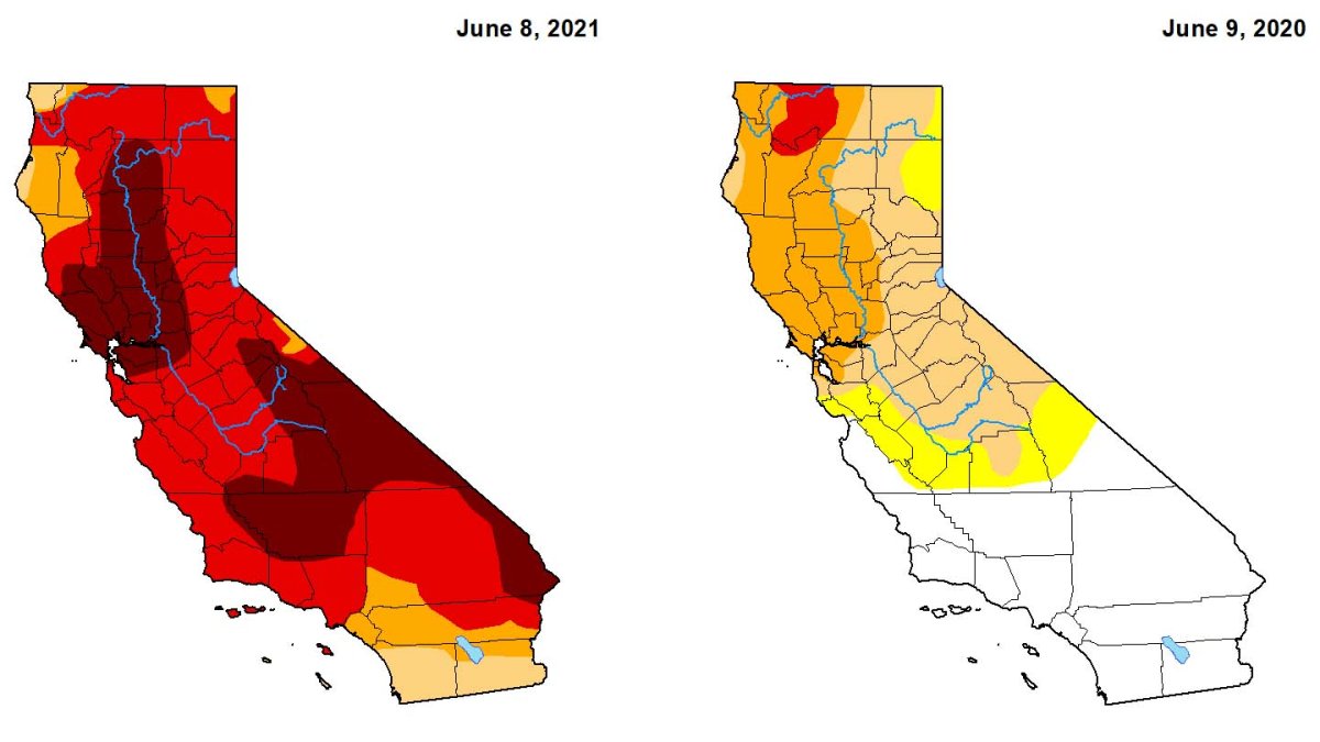 Mapa De Sequia En California 2025