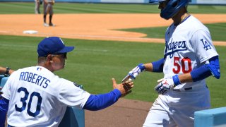 MLB: JUN 13 Rangers at Dodgers