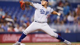 Los Angeles Dodgers v Miami Marlins