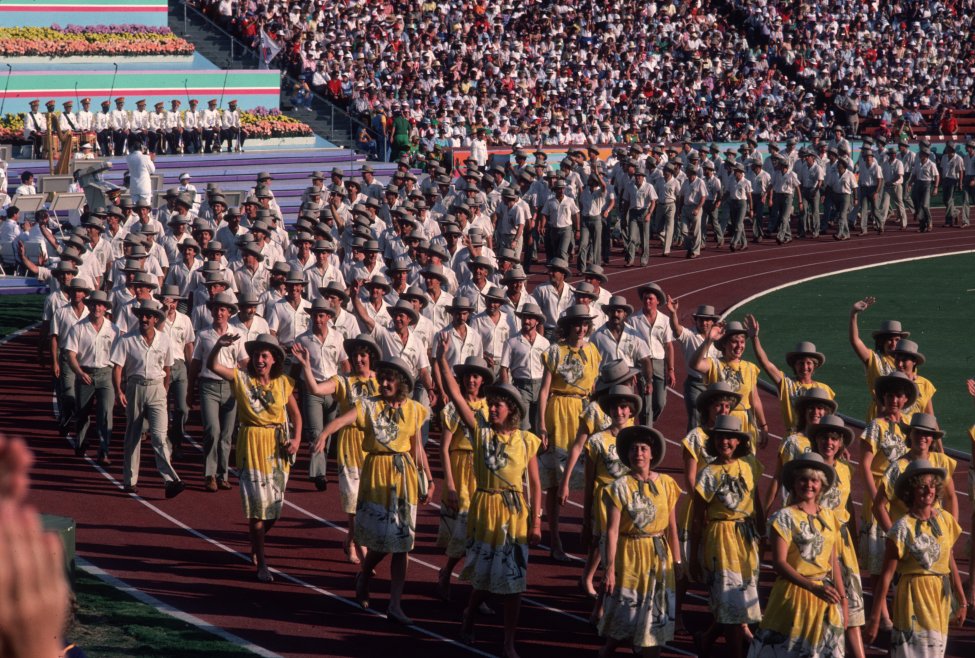 Fotos de la ceremonia de apertura de los Juegos Olímpicos de 1984