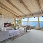 A view from inside Batty White's Carmel beach house.
