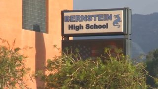 A view of Helen Bernstein High School in Hollywood.