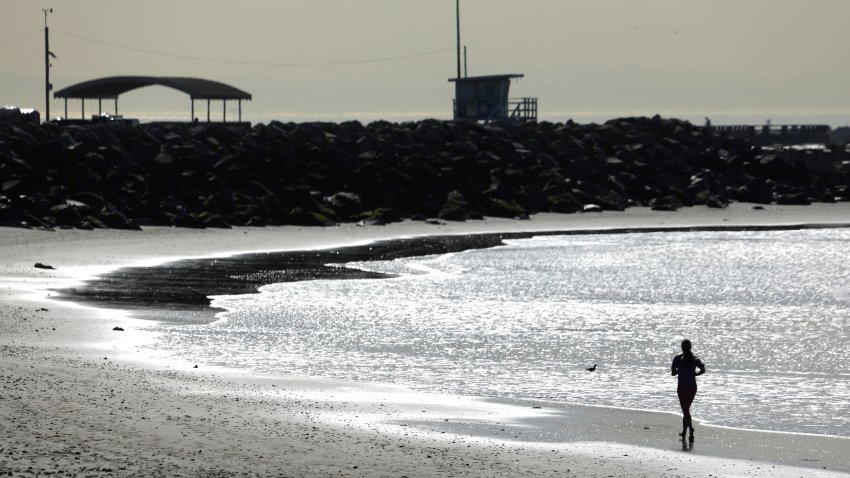 A view of Cabrillo Beach.