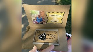 Jodie, an 81-year-old grandmother, made handmade ouija boards for her funeral attendees.
