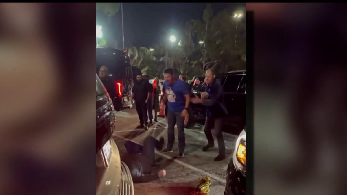 Two men charged with attacking couple at Dodger Stadium after Elton John concert