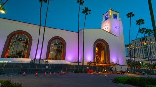 A view of Union Station in Los Angeles.