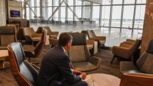 The Sky Lounge during a tour of Delta Air Lines Terminal C at LaGuardia Airport (LGA) in the Queens borough of New York, US, on Wednesday, June 1, 2022.