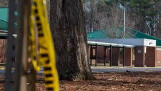 Vista general de Richneck Elementary School en Newport News, Virginia.