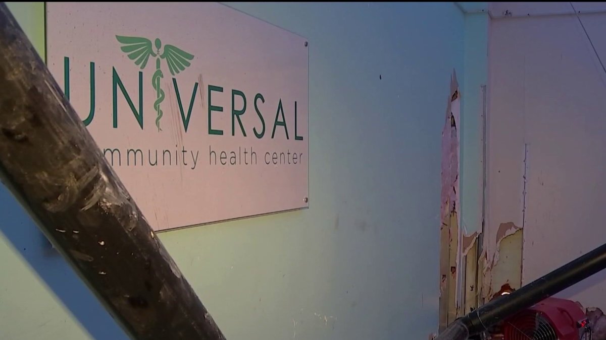 Winter storm damages community clinic in South Los Angeles