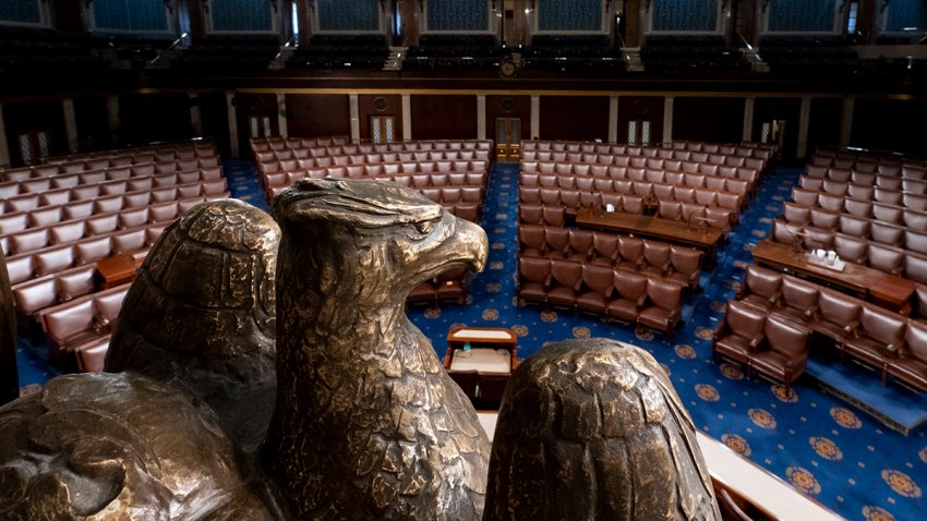 FILE - The chamber of the House of Representatives is seen at the Capitol in Washington, Feb. 28, 2022.