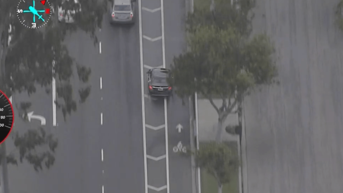 A manhunt breaks out in the Long Beach area