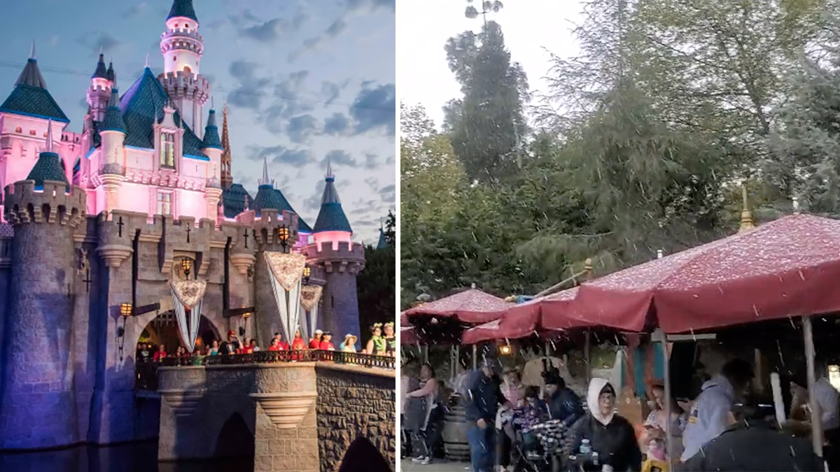 Snow at Disneyland?  Videos Show Rare Phenomenon in California’s Happiest Place