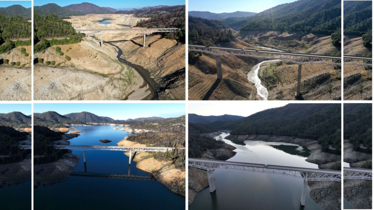 Before and after: Photos show water reservoirs after California storms