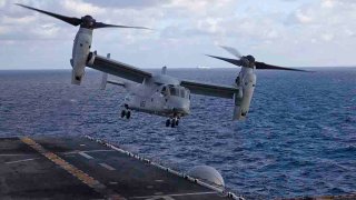 Un avión MV-22B Osprey.