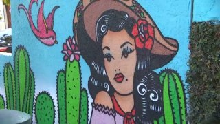 A 300-foot mural was completed on Wednesday, Sept. 6, 2023 at Little People's Park in Anaheim.