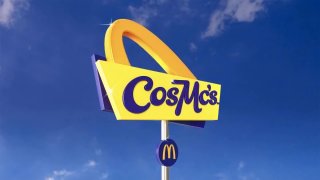 Logo de CosMc's, una franquicia de McDonald's ambientada en el espacio y que se centrará en la 'exploración de bebidas' y combinación de sabores 'atrevidos e inesperados' con colores vibrantes.