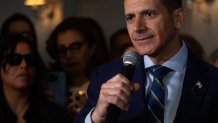 Whittier, CA - March 29: DDA Jonathan Hatami announces his bid to challenge L.A. D.A. George Gascon in the 2024 election cycle at the Mission Square Restaurant on Wednesday, March 29, 2023, in Whittier, CA.   (Francine Orr / Los Angeles Times via Getty Images)