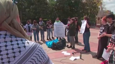 Manifestantes en USC piden cese al fuego en Gaza