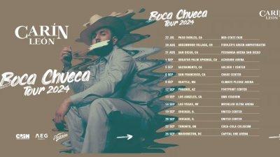 Carín León anuncia su nuevo álbum y gira titulada “Boca Chueca”