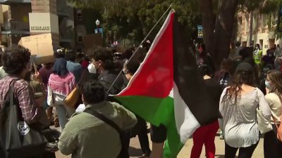 Protestan en UCLA en apoyo a Palestina