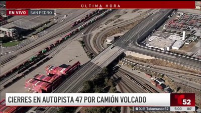 Cierres en autopista 47 por camión volcado en San Pedro