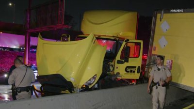 Reabren autopista 210 tras accidente de camión en Azusa