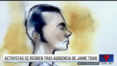 Activistas se reúnen tras la audiencia de acusado de dispararle a dos hombres judíos