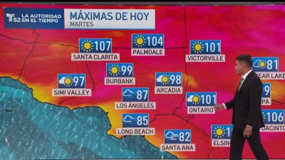 Altas temperaturas para este martes en el sur de California