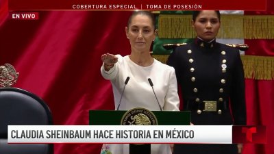 Juramento de Claudia Sheinbaum durante la toma de posesión de la presidencia de México