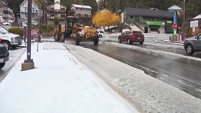 Comunidades en montañas de San Bernardino reciben primera nevada