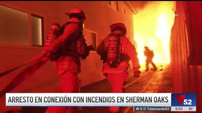 Un arrestado en conexión con serie de incendios en Sherman Oaks