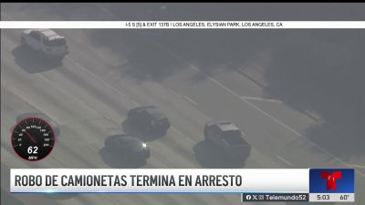 Dos arrestados tras persecución de dos camiones robados en Nevada 