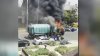 Camión de basura se incendia y daña varios carros: sus dueños exigen respuestas