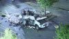 Explosión destroza Toyota 4-Runner en estacionamiento de Van Nuys