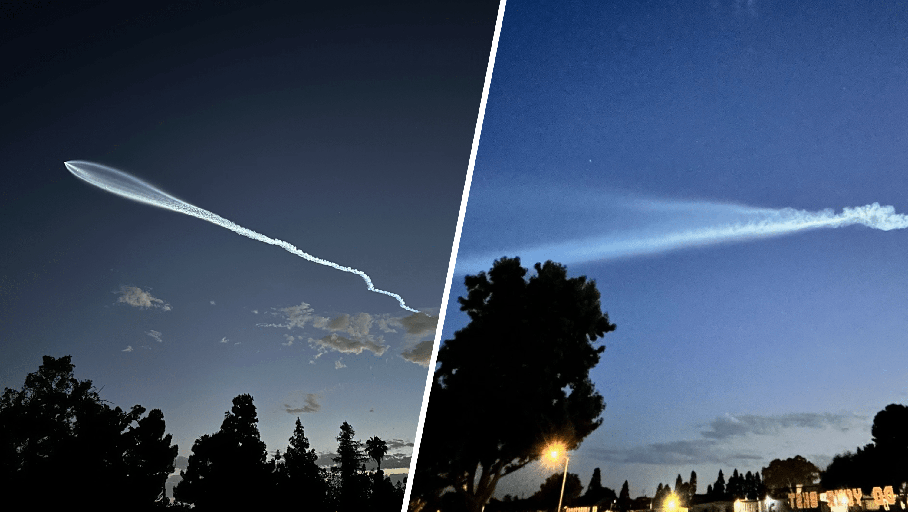 See how Sunday's SpaceX rocket launch looked around Southern California