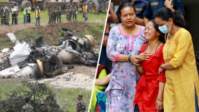 Solo cenizas: así quedó el avión que se estrelló luego de despegar, hay 18 muertos