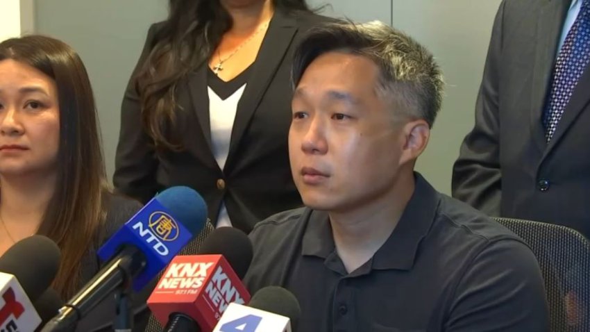 Jeffery Chao is pictured at a July 2024 news conference.