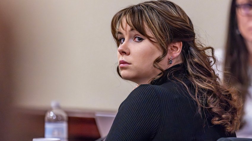 TOPSHOT – Hannah Gutierrez-Reed, the former armorer at the movie Rust, listens to closing arguments in her trial at the First Judicial District Courthouse in Santa Fe, New Mexico, on March 6, 2024. The woman in charge of weapons on the set of the Alec Baldwin movie “Rust,” where a cinematographer was shot dead, was convicted March 6, of involuntary manslaughter.
A jury in New Mexico took just over two hours to find Hannah Gutierrez guilty of the death of Halyna Hutchins in October 2021.
A 10-day trial heard how as the film’s armorer, Gutierrez had been ultimately responsible for the use of live rounds on set — a red line across the industry. (Photo by Luis Sánchez Saturno / POOL / AFP) (Photo by LUIS SANCHEZ SATURNO/POOL/AFP via Getty Images)