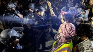 Foto de archivo de las protestas de junio en UCLA.