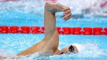 NANTERRE, FRANCE - JULY 27: Alberto Vega of Team Costa Rica competes in the Men's 400m Freestyle Heats on day one of the Olympic Games Paris 2024 at Paris La Defense Arena on July 27, 2024 in Nanterre, France. (Photo by Maddie Meyer/Getty Images)