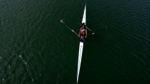 PARIS, FRANCE - JULY 29: Yariulvis Cobas Garcia of Team Cuba is seen after competing in the Women's Single Sculls Semifinal on day three of the Olympic Games Paris 2024 at Vaires-Sur-Marne Nautical Stadium on July 29, 2024 in Paris, France. (Photo by Justin Setterfield/Getty Images)