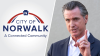 Newsom amenaza con demandar a Norwalk por prohibición de refugios para personas sin hogar